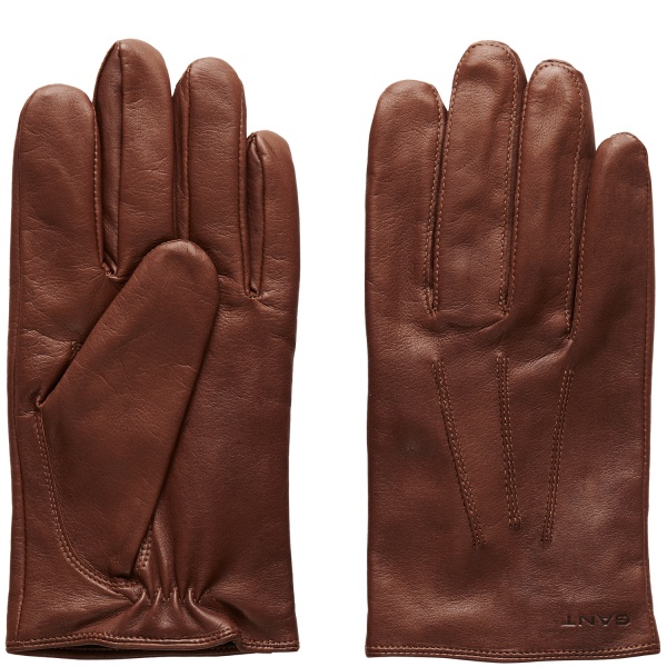 GANT brown leather gloves 2