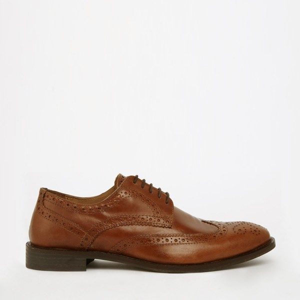 ASOS Brogue Shoes in Leather 2