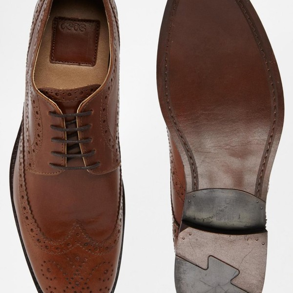 ASOS Brogue Shoes in Leather 3