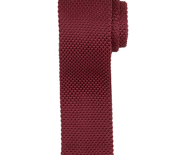 Kin by John Lewis Mercer Knitted Tie, raspberry