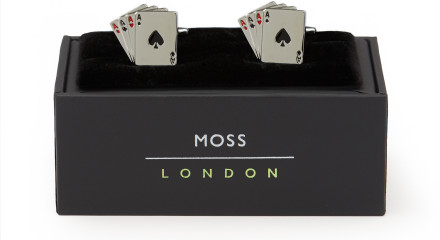 MOSS LONDON SILVER PLAYING CARDS